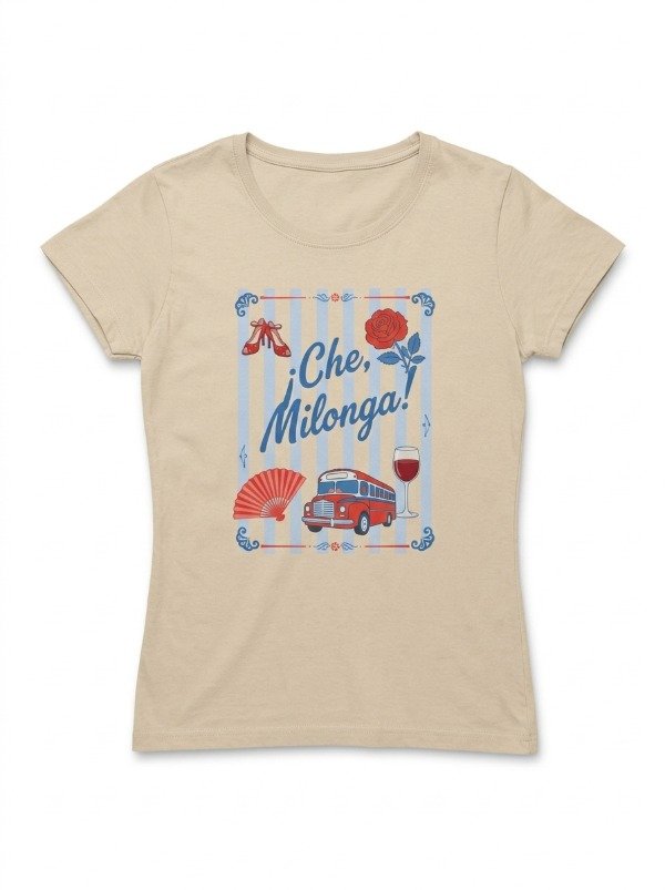 Producto - Remera Entallada Che Milonga - Beige - 2