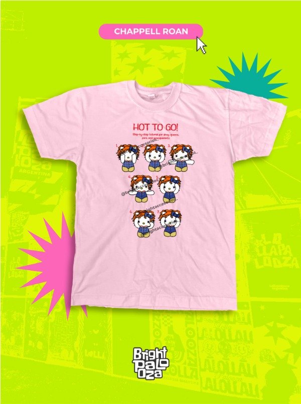 Producto - Remera Kitty Chappell Roan - BRIGHTPALOOZA