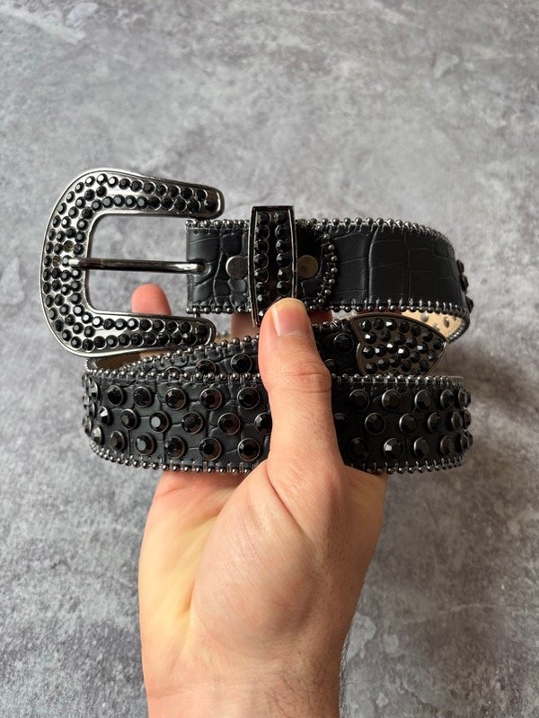 Producto - BB Belt Negro Cocodrilo - 3