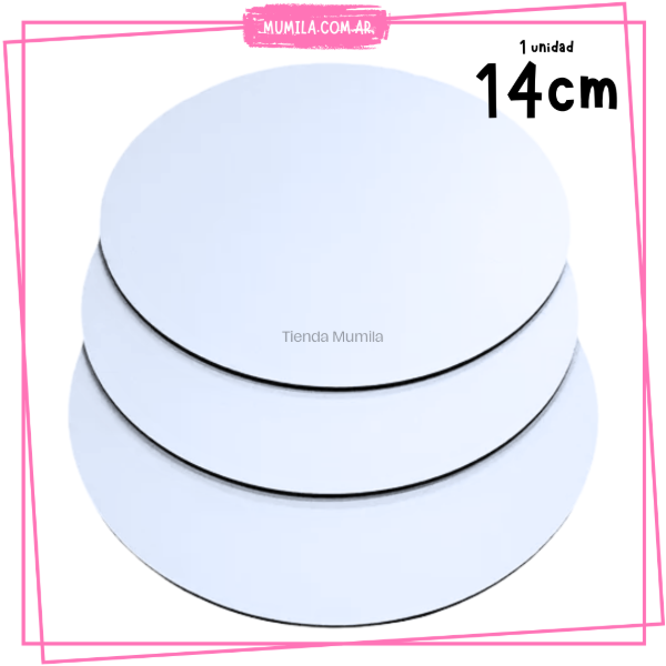 Producto - Base Torta Redonda 14cm Base Fibroplus 3mm