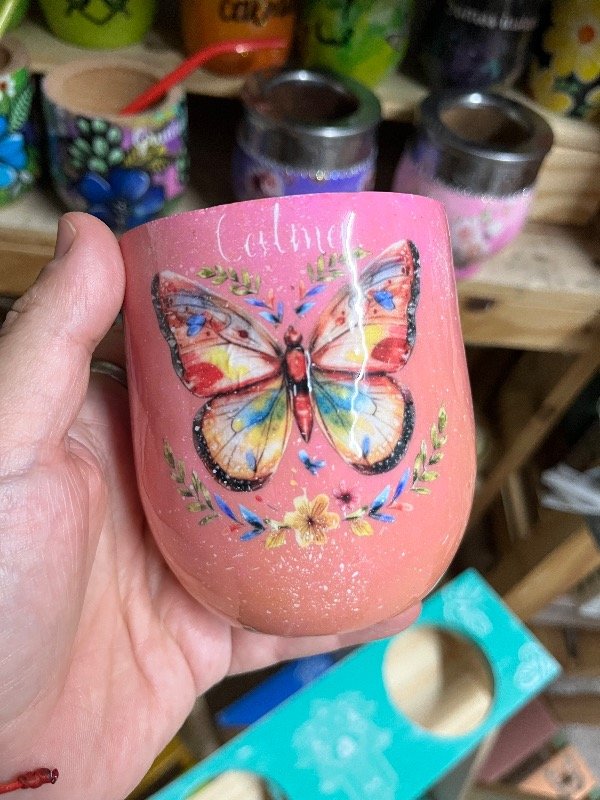 Producto - Mate Calma y mariposas !