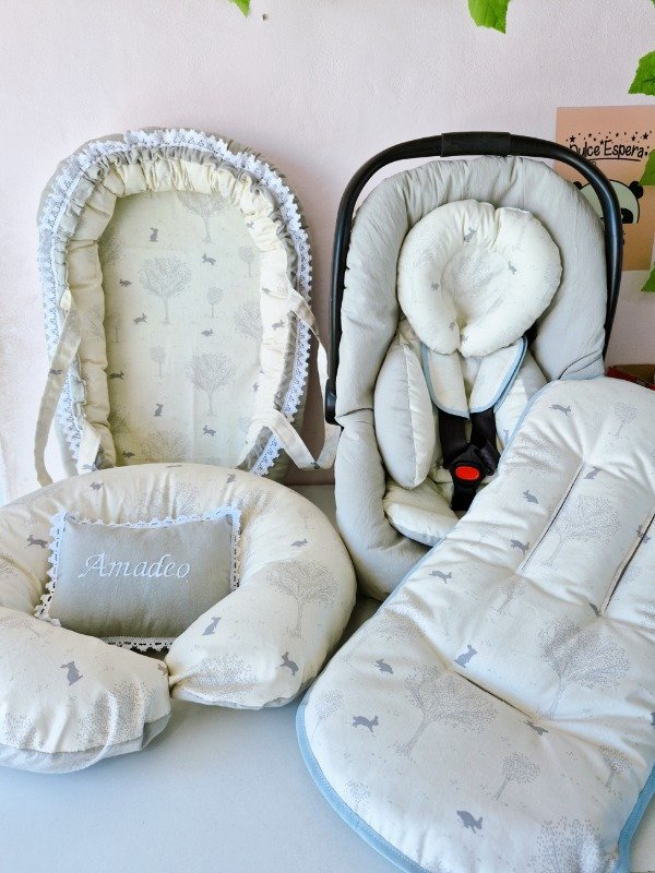 Producto - Set XL conejitos gris