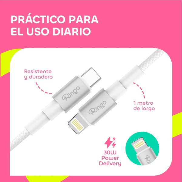 Producto - cable tipo c / lightning - 2