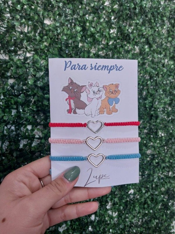 Producto - Pulseras para compartir x3 aristogatos
