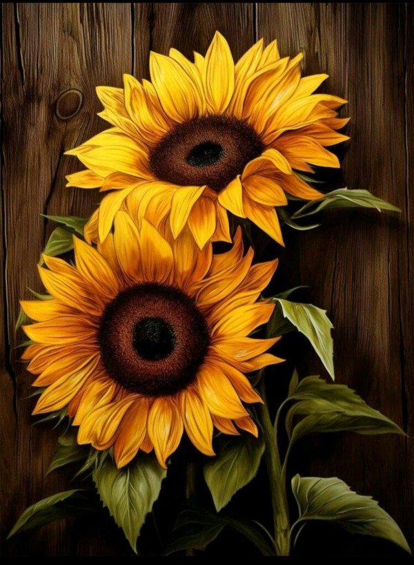 Producto - Diamond painting Girasol 30x40cm
