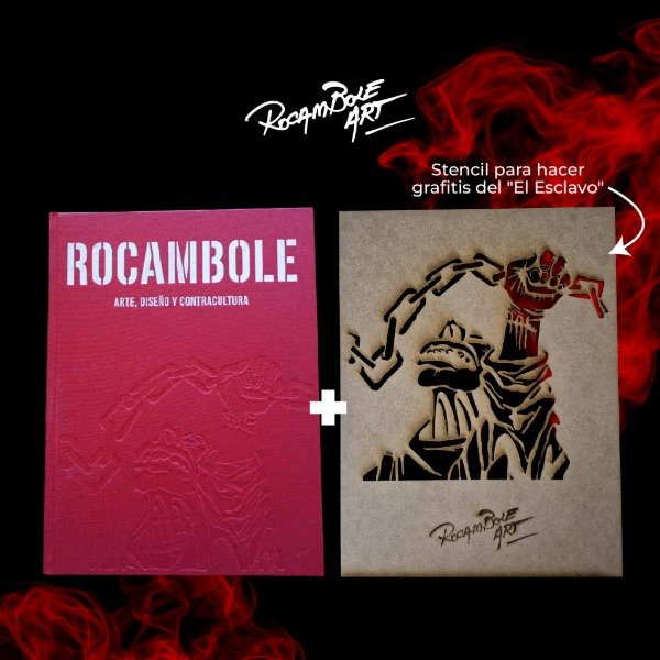 Producto - Libro Rocambole. Arte, Diseño y Contracultura + Stencil de "El Esclavo"