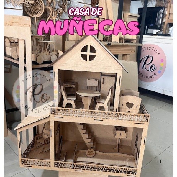 Producto - CASA DE MUÑECAS 2 PISOS