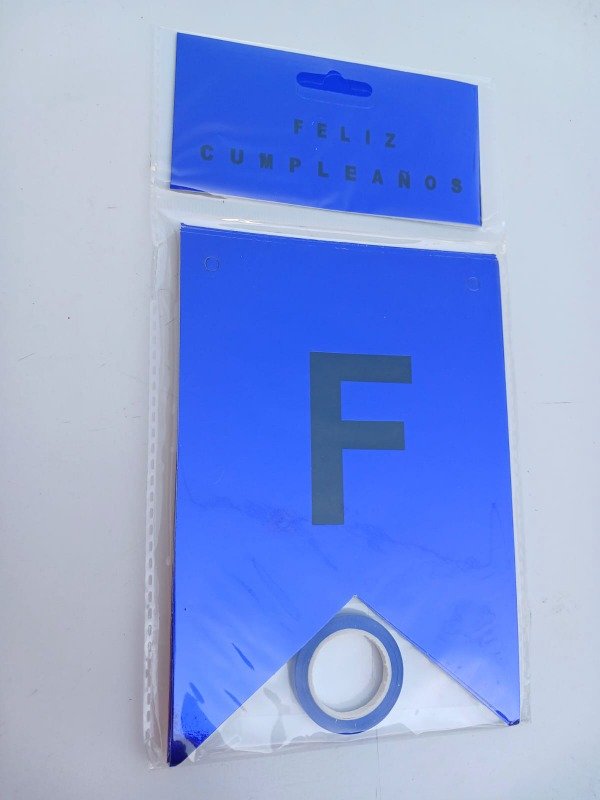 Producto - Banderín Espejado "FC" Azul