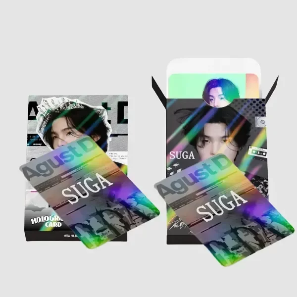 Producto - Lomo Cards Holográficas Suga BTS