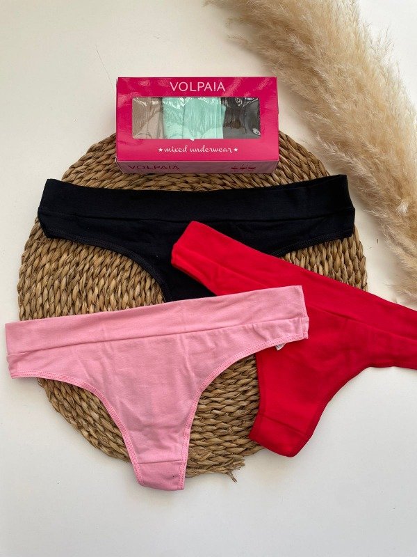 Producto - PACK X3 Culotteless Algodon con cintura VOLPA!A - COD 3967