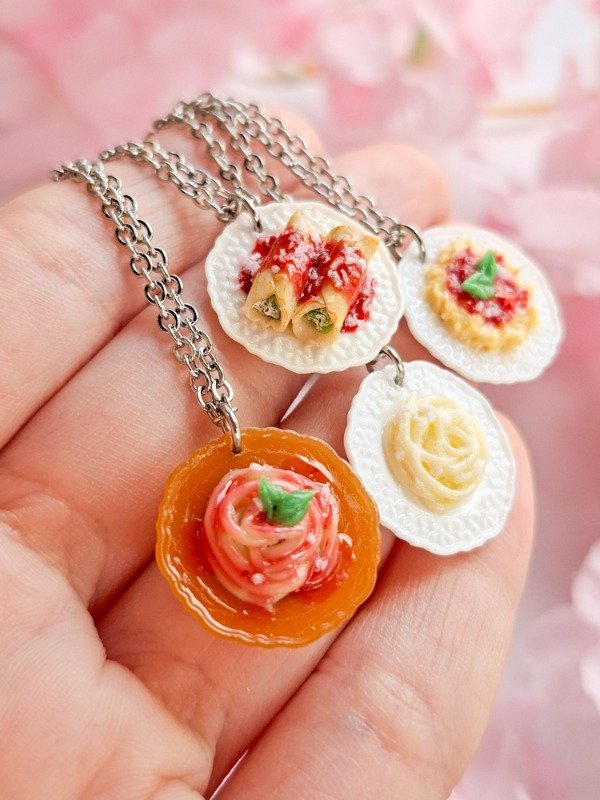 Producto - Collar Comiditas II (pastas) - 2