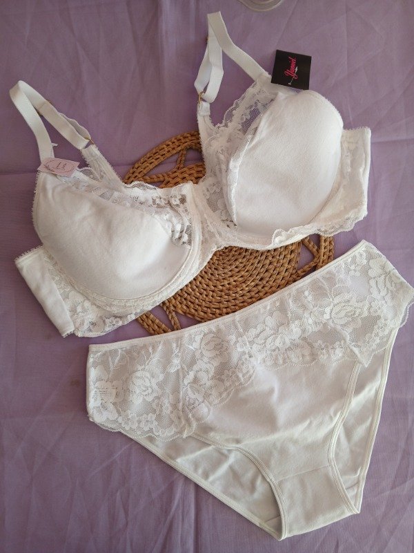 Producto - Conjunto algodón combinado con aro blanco T.120