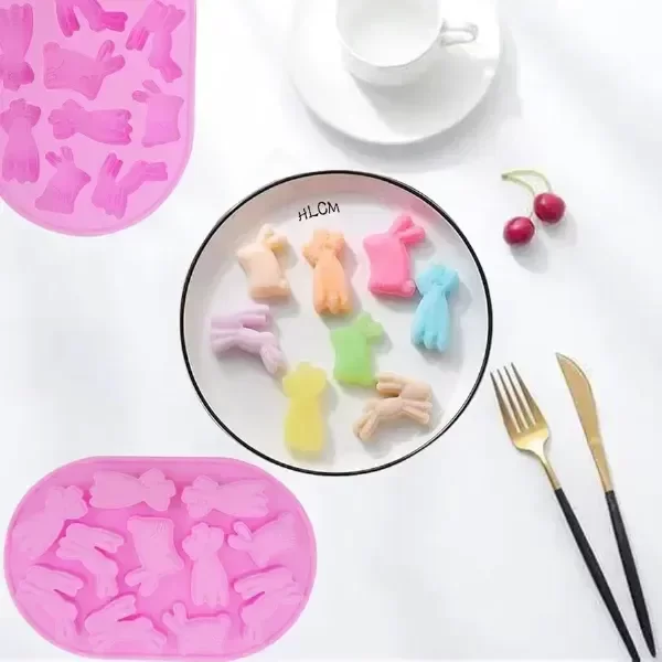 Producto - Molde silicona conejitos y zanahorias - 4