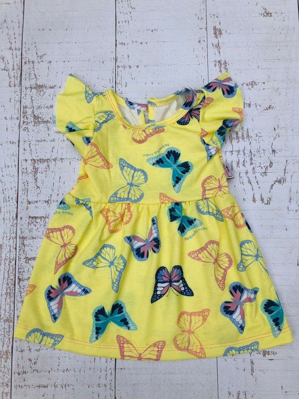 Producto - Vestido Bebe Manga Corta Mariposas