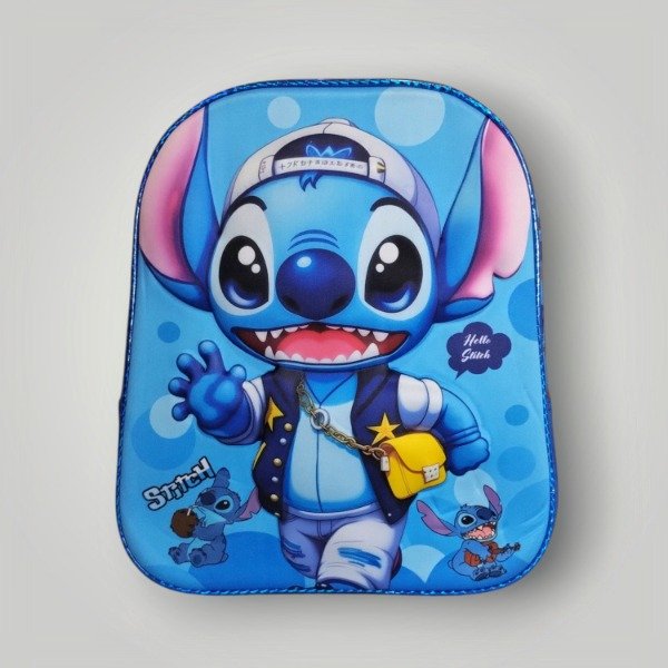 Producto - Mochila Infantil Stitch Azul 3D 14"
