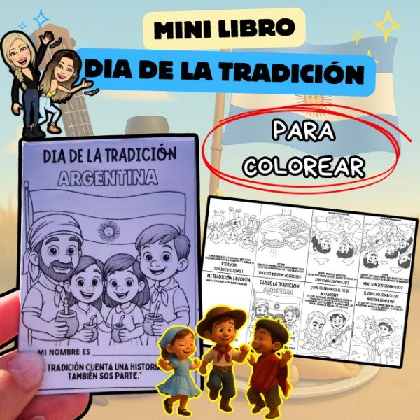 Producto - MINI LIBRO PARA COLOREAR. CELEBRAMOS NUESTRAS TRADICIONES.