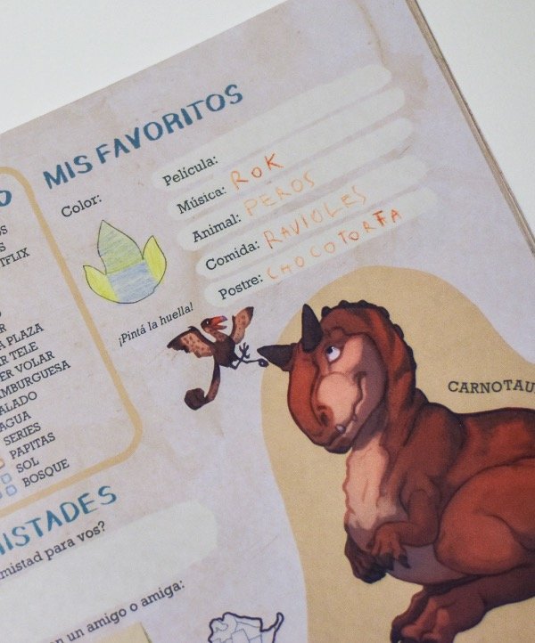 Producto - Bitácora de Amistad - Edición Dinos Argentinos - 2