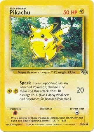 Producto - Pikachu 60/64 Jungle Unlimited