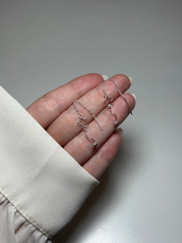 Producto - Cadenita con dijes estrellas y bolitas - 2