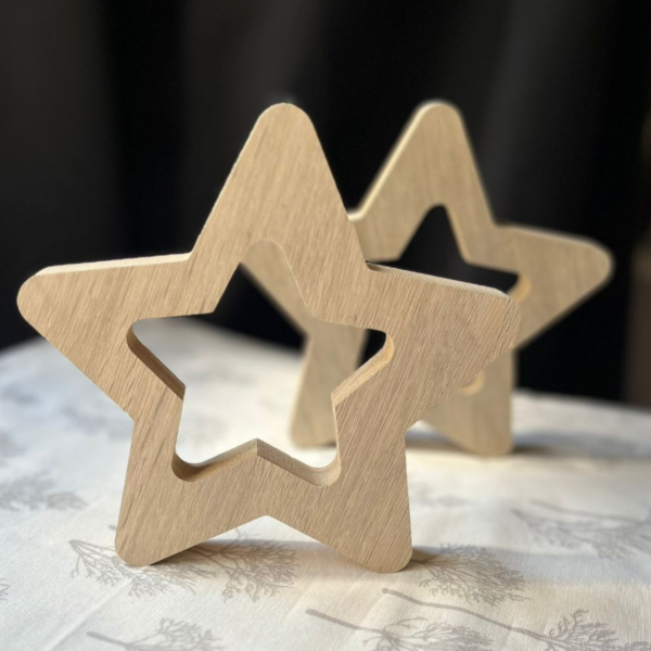 Producto - Estrella figura de madera