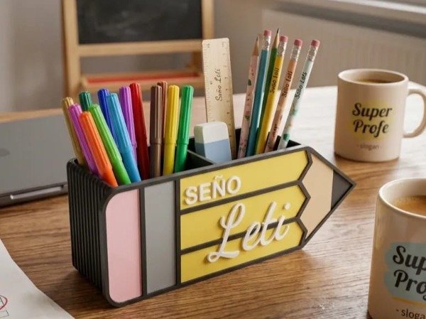 Producto - Portalapices Porta Lápices Personalizado - Día del Maestro