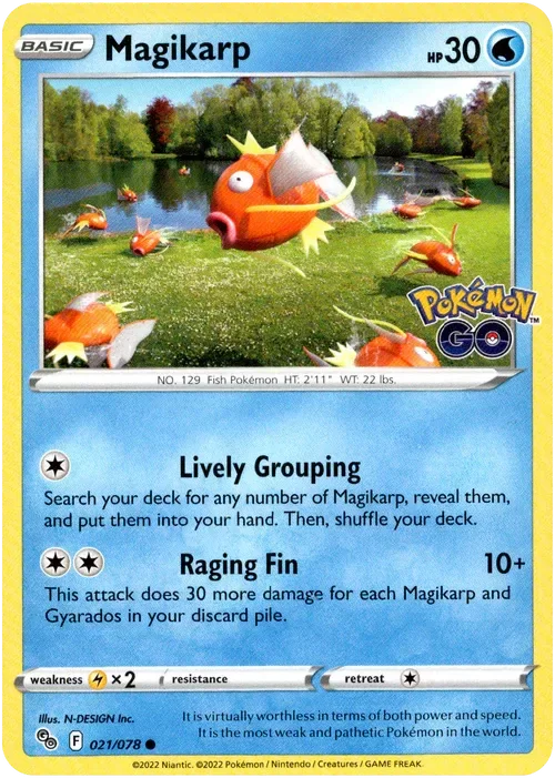 Producto - Magikarp - 021/078 - Pokemon Go