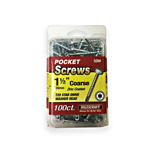 Producto - Milescraft Tornillos 1 1/2 Pulgada Torx 38 Mm X 100 Unidades