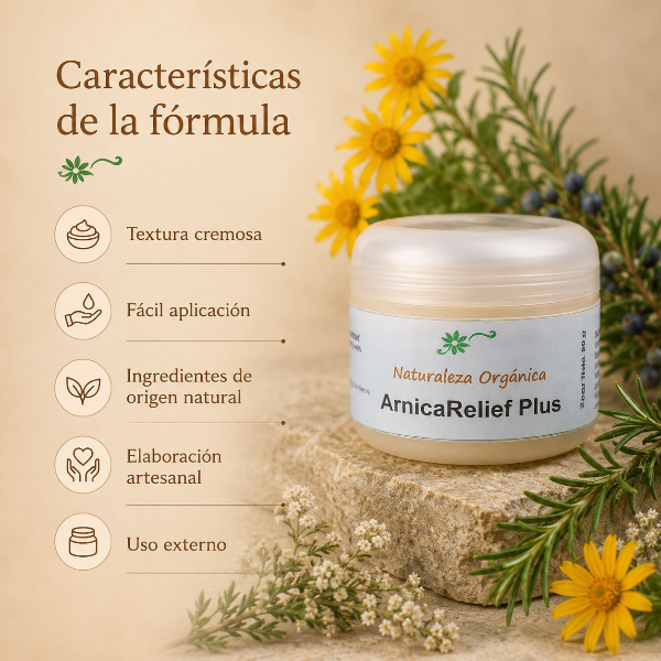 Producto - Pack 4 Cremas de Árnica Natural ArnicaRelief Plus Bienestar y Alivio Natural - 5
