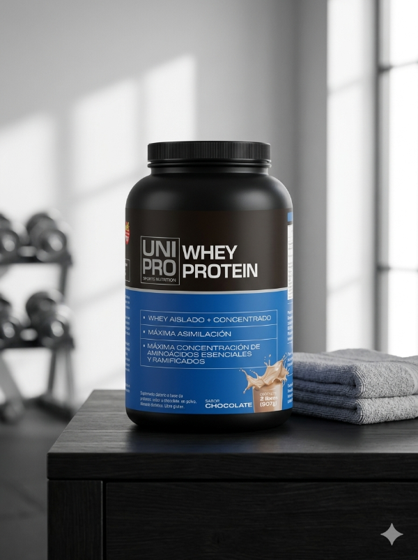 Producto - Whey Protein Unipro 907g Concentrada + Isolada Recuperación Y Aporte Proteico