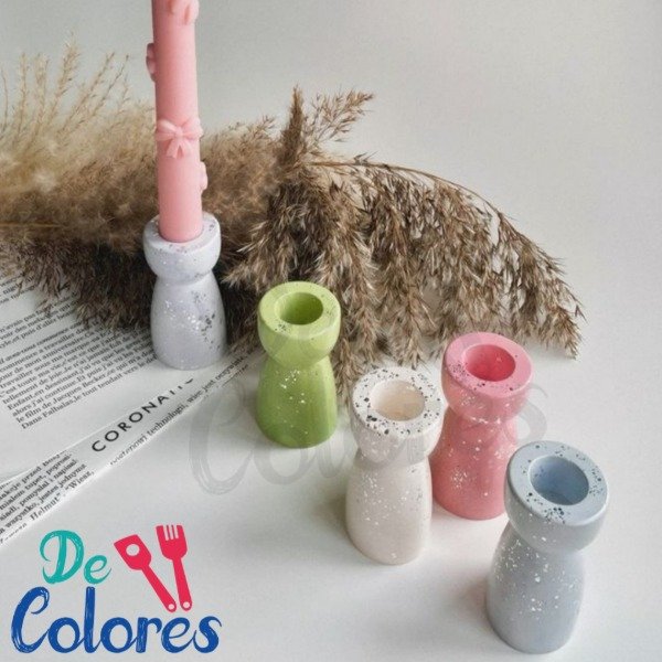 Producto - Molde portavela chico - 2 partes