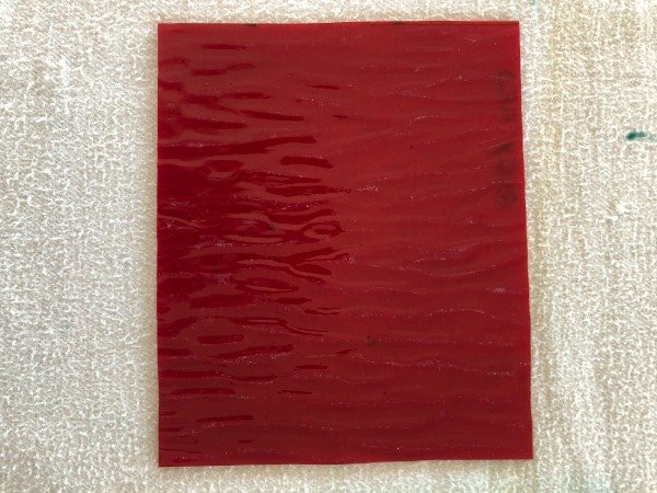 Producto - Vidrio importado color ruby red ( texturado ) 41 NF