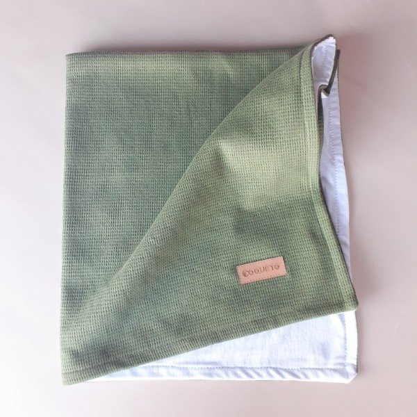Producto - Manta de algodón Verde oscuro