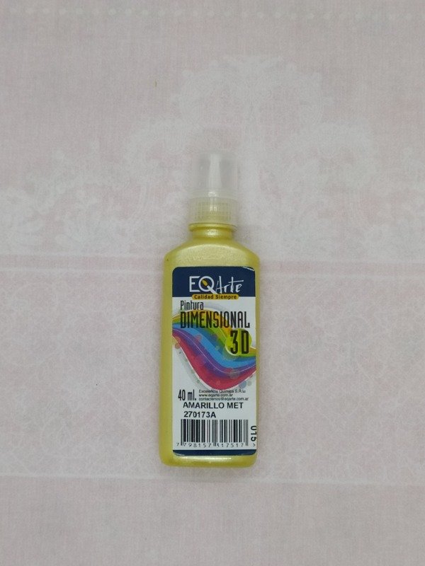 Producto - PINTURA  DIMENSIONAL 3D. AMARILLO METALIZADO