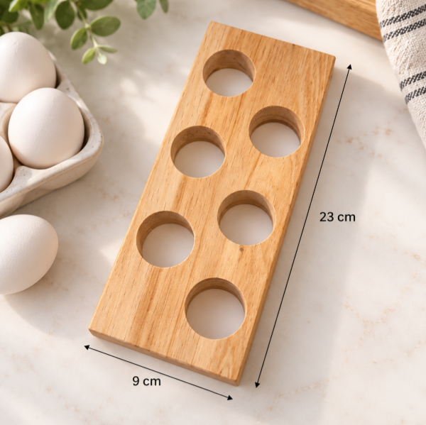 Producto - Huevera de pino x 6 - 1