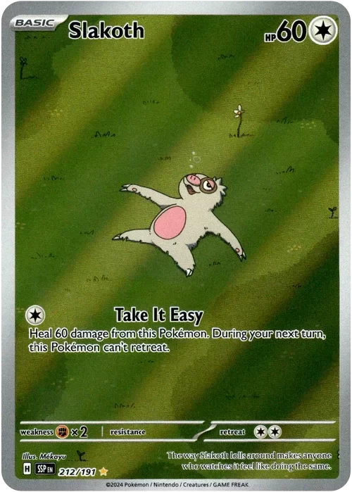 Producto - Slakoth - 212/191 - Surging Sparks - Holo