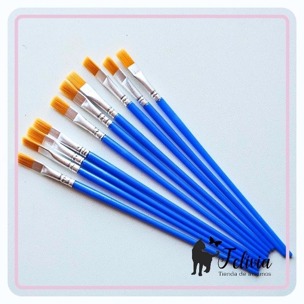 Producto - Pincel plano pack x 10 u. - 0
