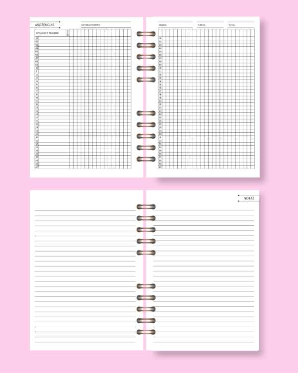 Producto - AGENDA DOCENTE PROFESORES 15 CURSOS - 6