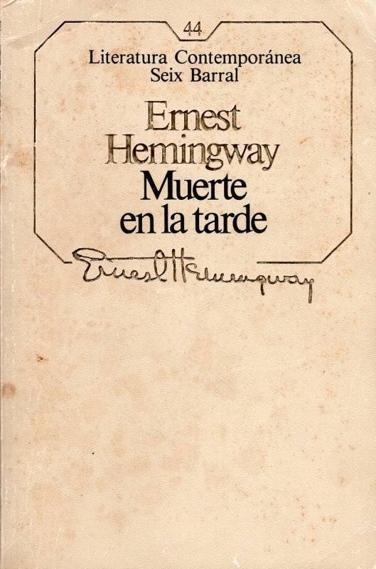 Producto - Muerte en la tarde (usado) - Ernest Hemingway