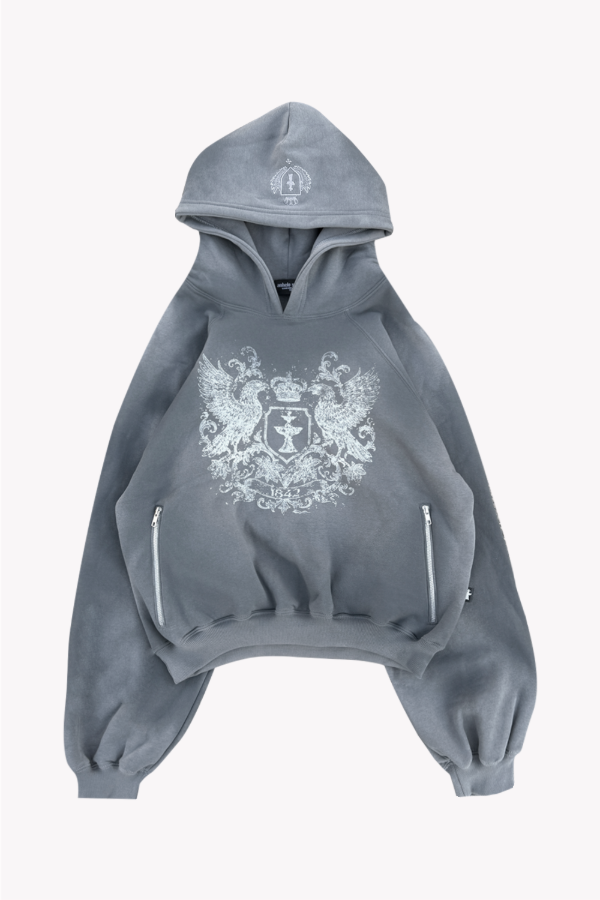 Producto - HOODIE HERALDIC MID GREY