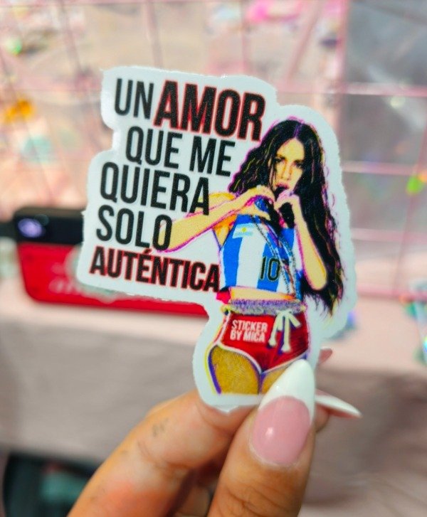 Producto - Sticker un amor que me quiera transparente