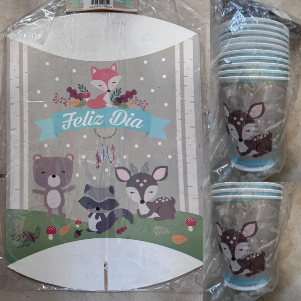 Producto - ANIMALITOS DE BOSQUE - Artículos para Cumpleaños -