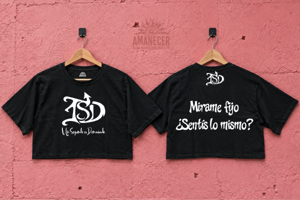 Producto - Crop top - Baby Tee - Musculosa de dama 1 Segundo es Demasiado