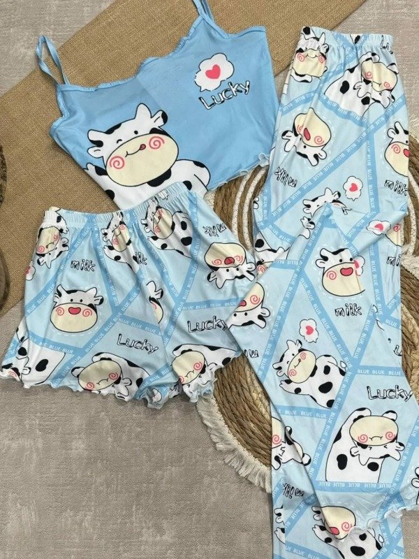 Producto - 16385 - Pijama Dama Top 3 Piezas - 5