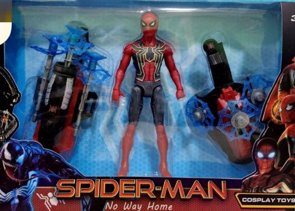 Producto - SET HOMBRE ARAÑA CON LANZADOR Y FIGURA DE ACCION