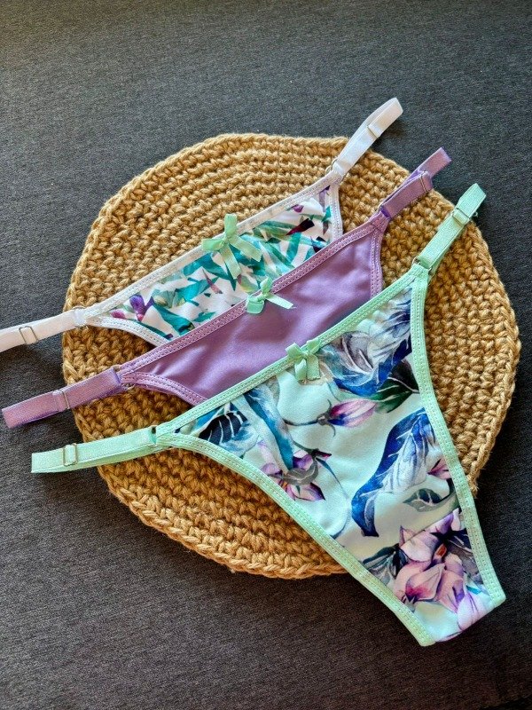 Producto - Pack x3 bombachas Vintage 4417 colaless regulable algodón LOVE