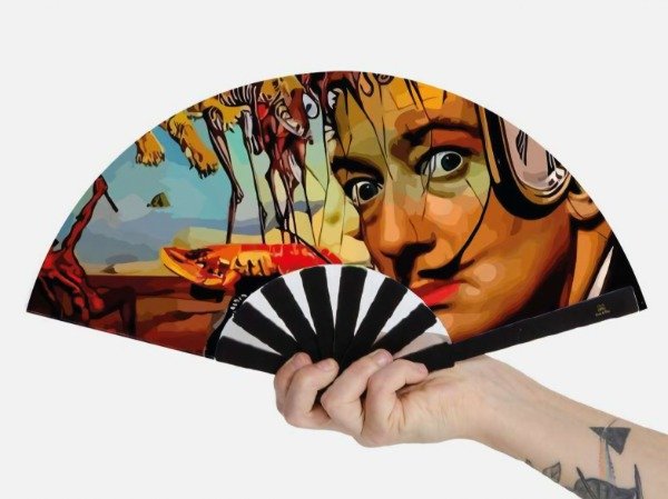 Producto - -PREVENTA- Abanico Pocket "Dali Bigotin" - Con Accesorios