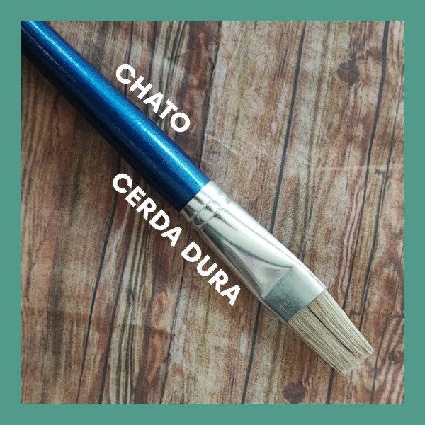 Producto - Pincel Chato (Cerda Blanca Dura)