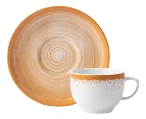 Producto - ESFERA TAZA TE C/PLATO MOSTAZA SCHMIDT