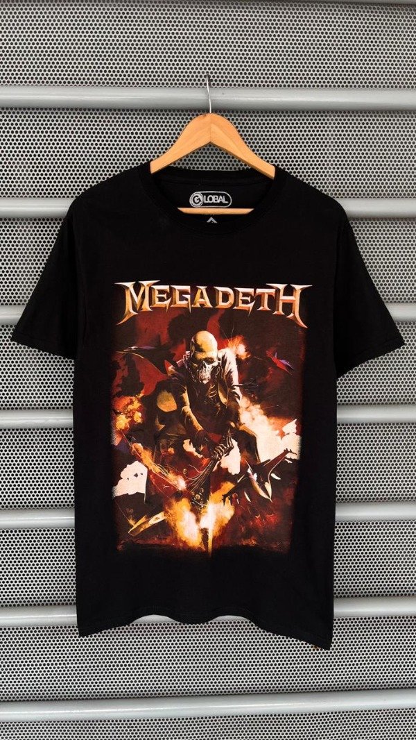 Producto - REMERA DE ALGODÓN MEGADETH x GLOBAL (S)