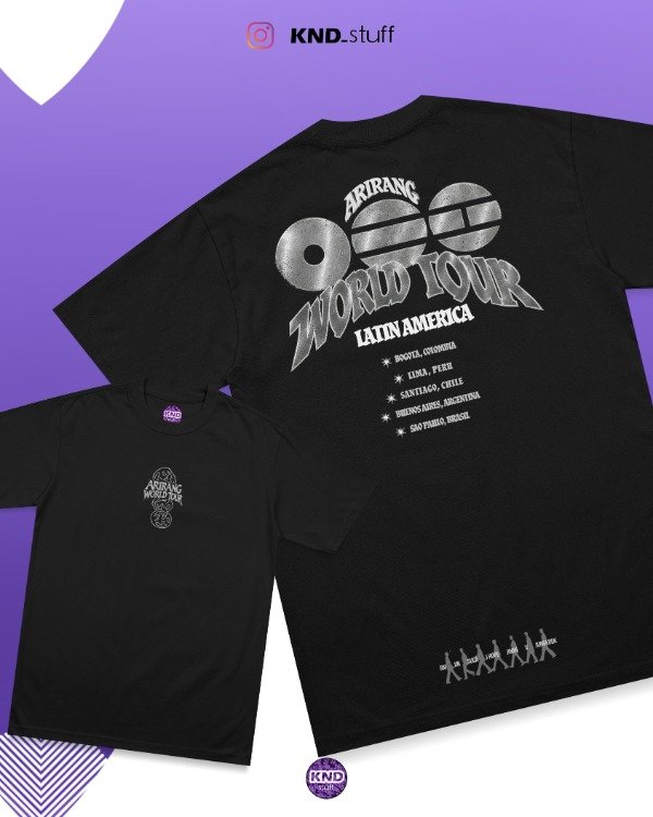 Producto - Remera arirang world tour latam - DTF - 0